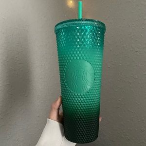 Green Ombré Starbucks Cup